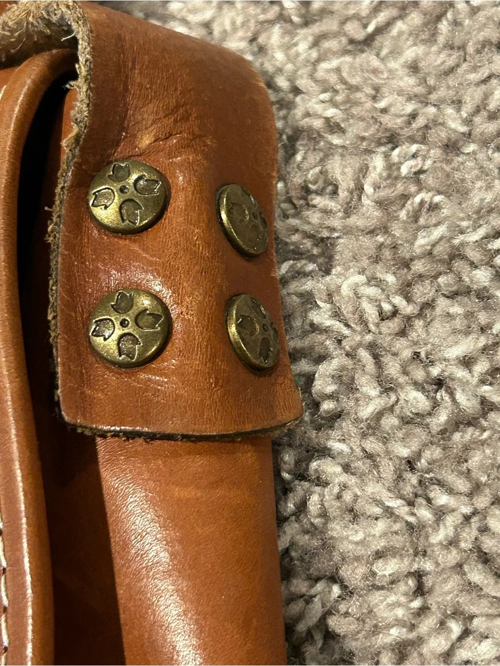 Patricia Nash Italian Saddle Leather Crossbody Bag Western Boho